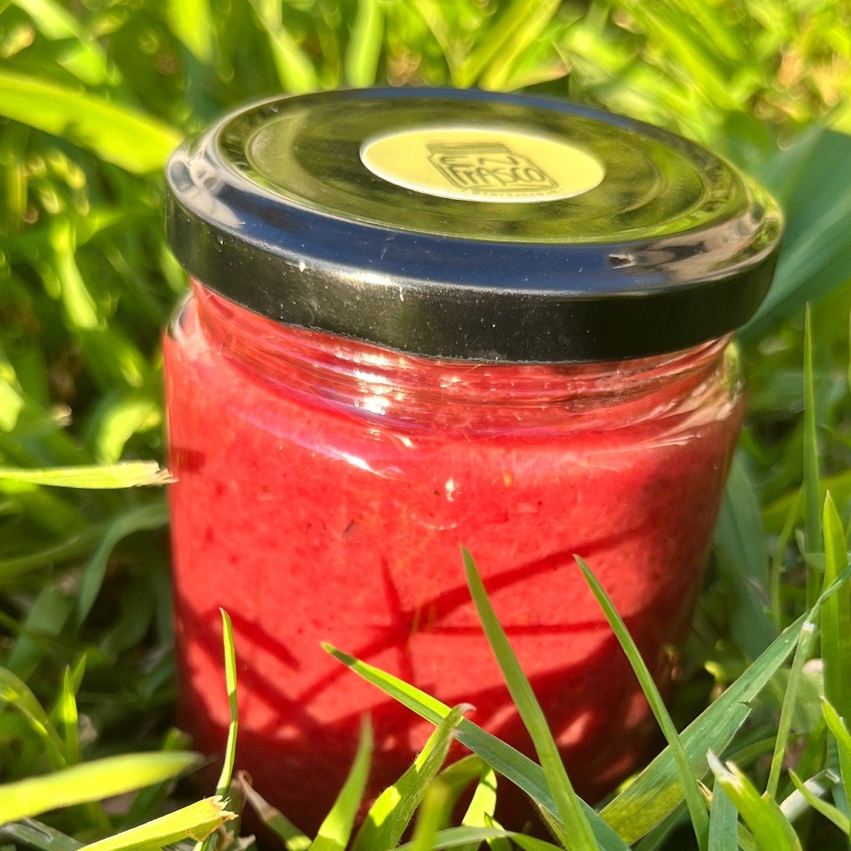 Untable de frutilla, arándanos y chia
